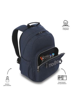 Morral Universitario Gommas Ecole Solid Porta PC 13" Azul Hombre