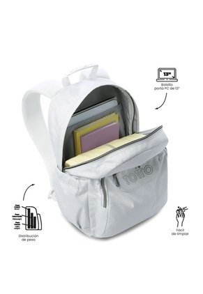 Morral Juvenil Porta PC 13" Gommas Neo Blanco