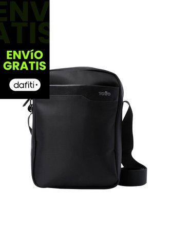 Bolso Para Hombre Kano Crossbody Negro Totto