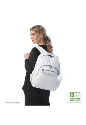 Morral Juvenil Porta PC 14" Acuarela Neo Blanco