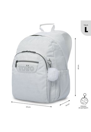 Morral Juvenil Porta PC 14" Acuarela Neo Blanco