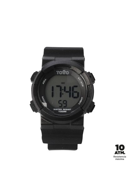 Reloj Digital Pixel Color Negro