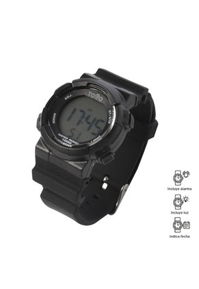 Reloj Digital Pixel Color Negro