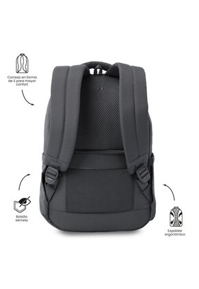 Morral Universitario Steif Nara Porta PC 14" Gris