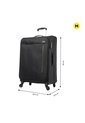 Maleta De Bodega Travel Lite 23 Kg Negra de Totto
