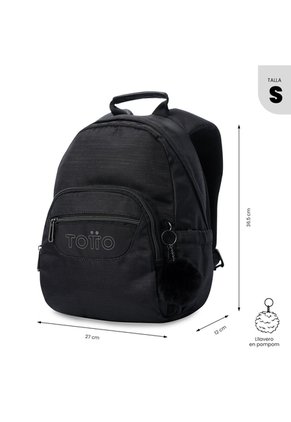 Morral Juvenil Tempera Neo Pequeño Negro