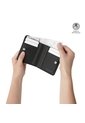 Billetera Mujer Texture Pequeña Con RFID Blocker Negra de Totto