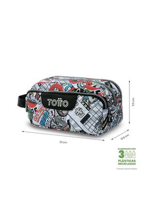 Cartuchera Multiuso Agapec Grande Gris Hombre
