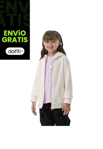 Buzo Para Niña Tapir Abierto Color Blanco Totto