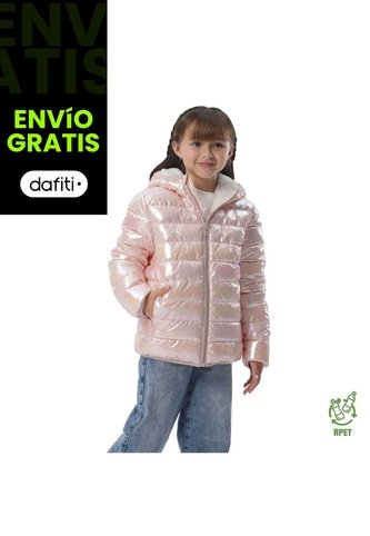Chaqueta Doble Faz Para Niña Boa Terreo/Blanco Totto