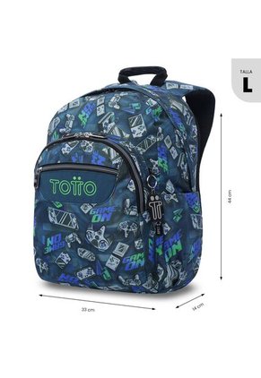 Morral Juvenil Porta PC 14" Acuarela Azul