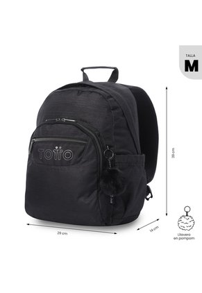 Morral Juvenil Porta PC 13" Gommas Neo Negro
