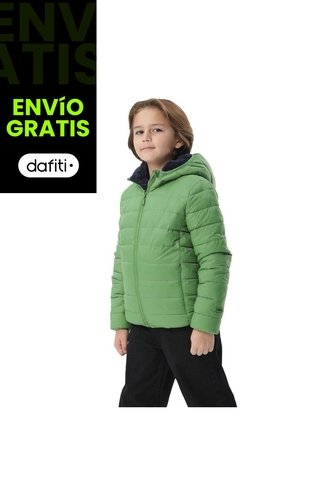 Chaqueta Doble Faz Para Niño Boa Verde/Azul Totto