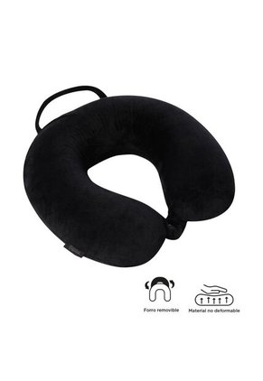 Almohada De Viaje Memory Foam Jet Pillow Negra