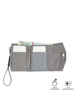 Billetera Smooth Ney Con RFID Blocker Gris