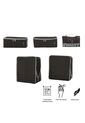 Organizador De Viaje Packing Cube X 5 Negro de Totto