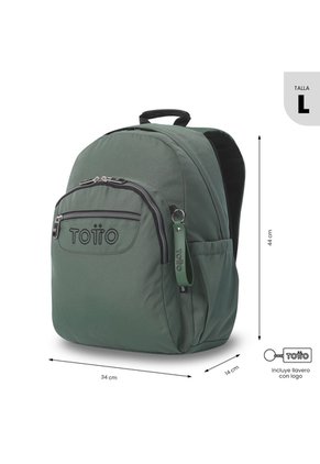 Morral Universitario Acuarela Ecole Solid Porta PC 14" Verde Hombre