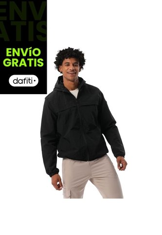 Chaqueta Casual Para Hombre Ice Solid Negra Totto