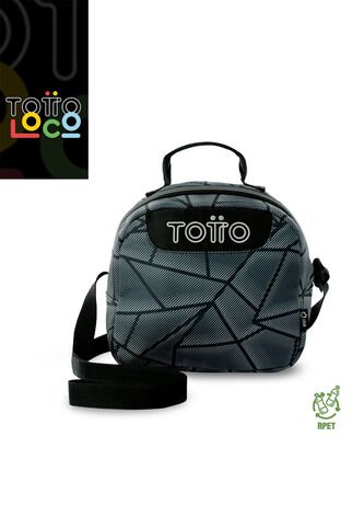 Lonchera Térmica Para Hombre Borrador Mediano Gris Totto