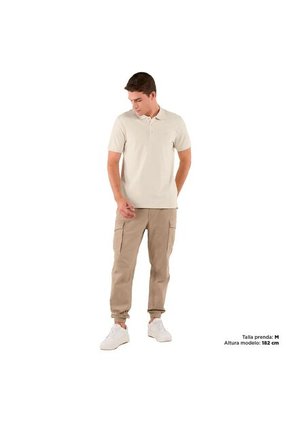Camisa Polo Youngpolo Para Hombre Beige