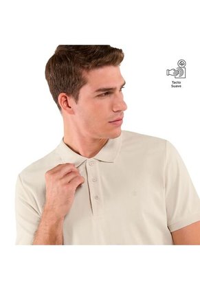 Camisa Polo Youngpolo Para Hombre Beige