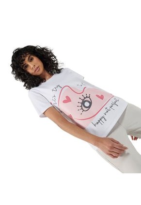 Camiseta Para Mujer Thinky Blanca