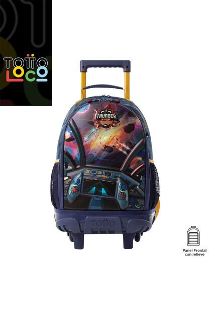 Morral Con Ruedas Niño Sentinel Mediano Gris