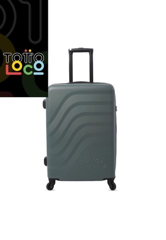 Maleta De Viaje Mediana 360 Bazy Verde/Negra Totto