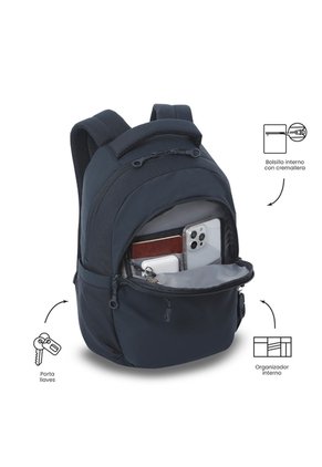 Morral Universitario Steif Nara Porta PC 14" Azul Unisex