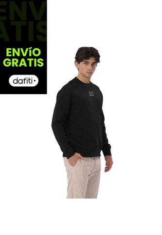 Buzo Para Hombre Cuello Redondo Vess Negro Totto