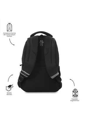 Morral Universitario Misisipi 2.0 Porta PC 14" Negro Unisex