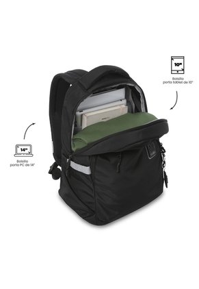 Morral Universitario Misisipi 2.0 Porta PC 14" Negro Unisex