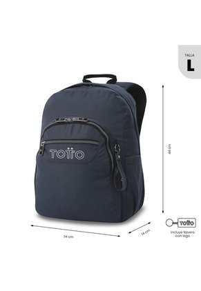 Morral Universitario Acuarela Ecole Solid Porta PC 14" Azul Hombre