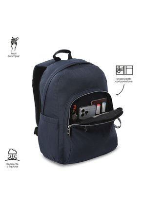 Morral Universitario Acuarela Ecole Solid Porta PC 14" Azul Hombre