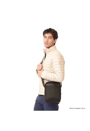 Bolso Para Hombre Kano Tipo Crossbody Pequeño Café