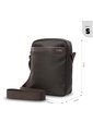 Bolso Para Hombre Kano Tipo Crossbody Pequeño Café de Totto