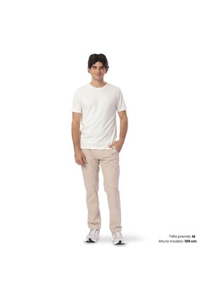 Camisa Para Hombre Unicolor Manne Manga Corta Blanca