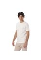 Camisa Para Hombre Unicolor Manne Manga Corta Blanca de Totto