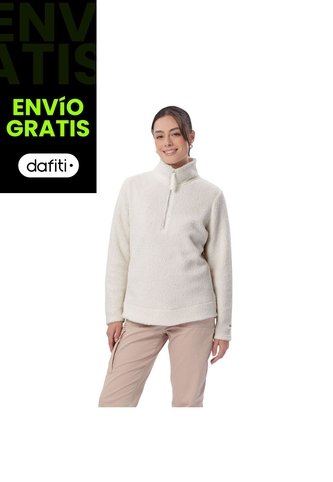 Buzo Con Cremallera Para Mujer Shorel Pullover Blanco Totto
