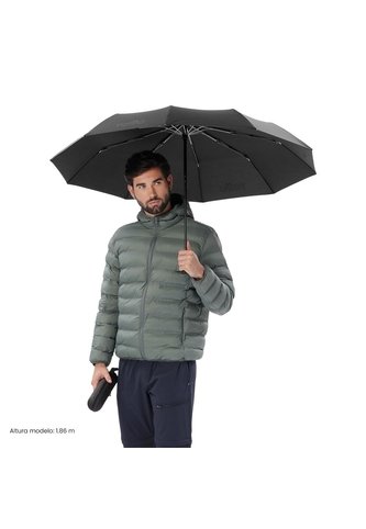 Sombrilla Grande Brella Con Filtro UV Negra Totto