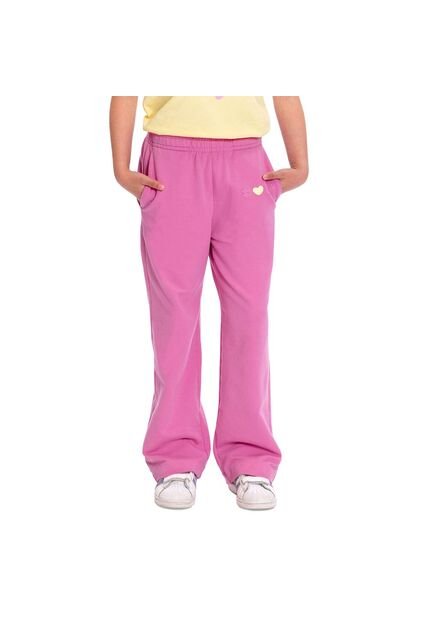 Pantalón Sudadera Para Niña Selva Color Rosado