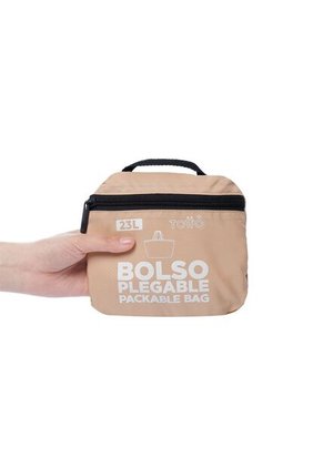 Bolso Plegable Shopping Ramel Liviana Durazno