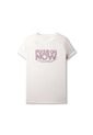 Camiseta Estampada Para Mujer Dusti Manga Corta Blanca de Totto