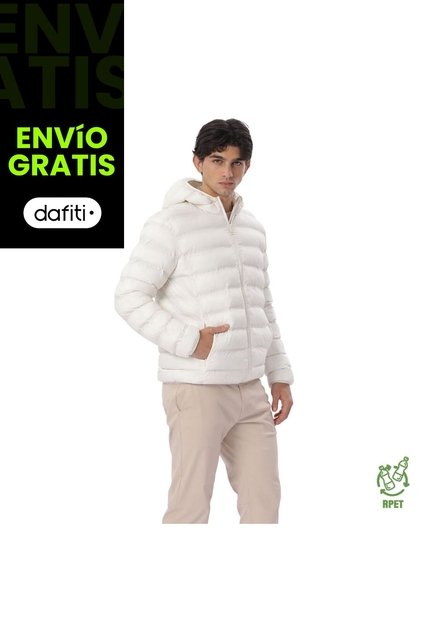 Chaqueta Acolchada Para Hombre Colormen Pro Blanca