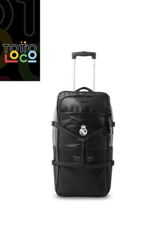 Maleta De Viaje Mediana Real Madrid Negra Totto
