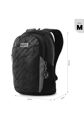 Morral Para Hombre Marvel Black Mediano Negro
