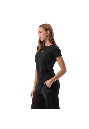 Camiseta Estampada Para Mujer Prime Manga Corta Negra