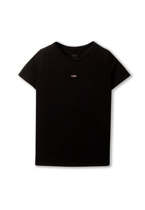 Camiseta Estampada Para Mujer Prime Manga Corta Negra