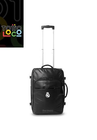 Maleta De Cabina Real Madrid 10 Kilos Negra Totto