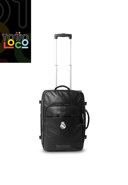 Maleta De Cabina Real Madrid 10 Kilos Negra